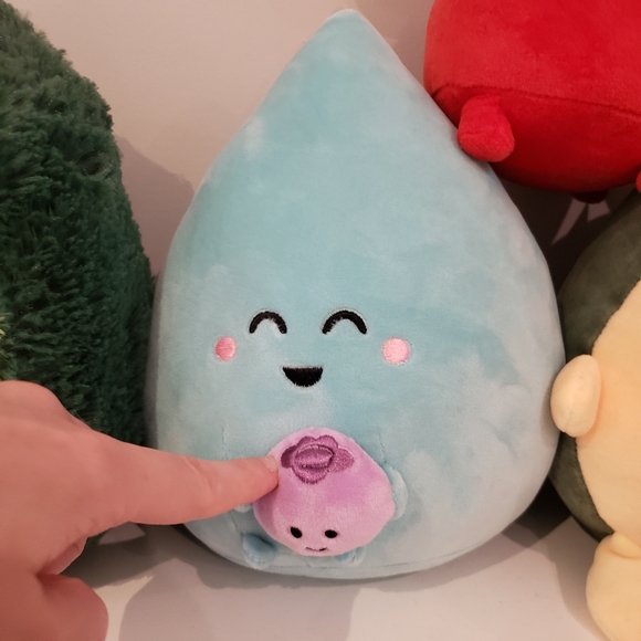 Blue Punny Paint Party Stuffed Toy by Queenie's Cards - Picture 2 of 4